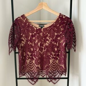 Women’s Express Lace Crop Top, size S